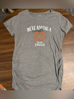 Fall Halloween pumpkin maternity shirt